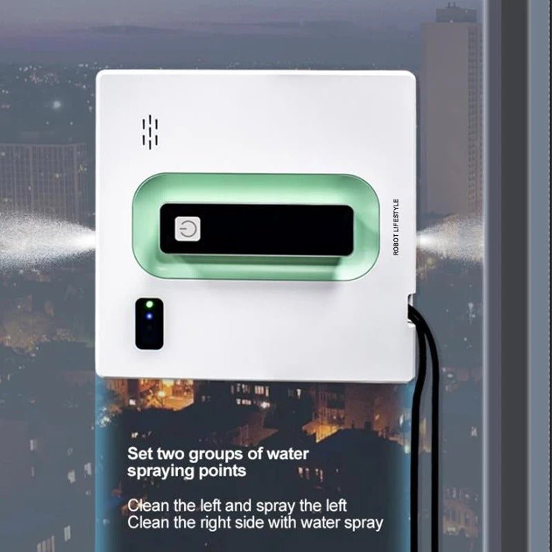 Easy Window Cleaning Robot with Remote and Safety Sensor