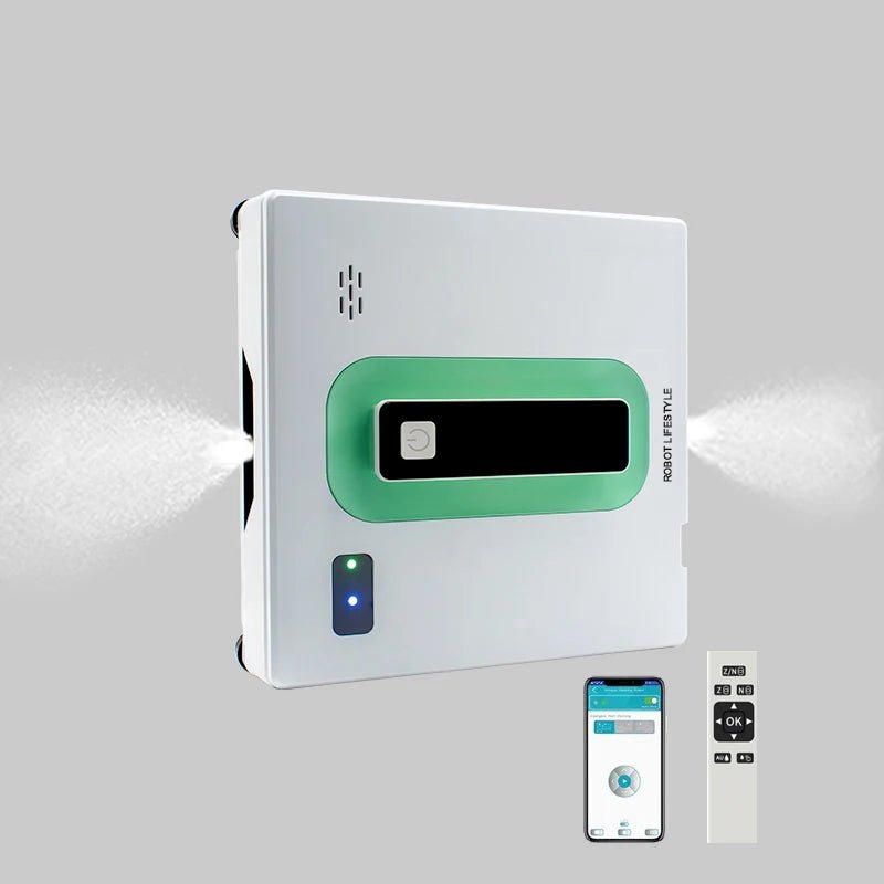 Easy Window Cleaning Robot with Remote and Safety Sensor
