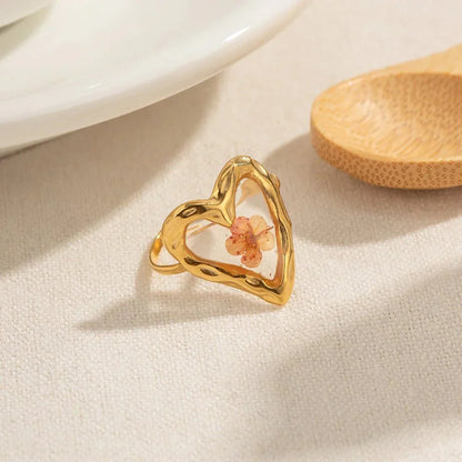 Lovely Blossom Adjustable Band Ring
