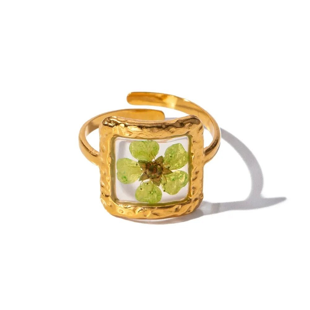 Lovely Blossom Adjustable Band Ring