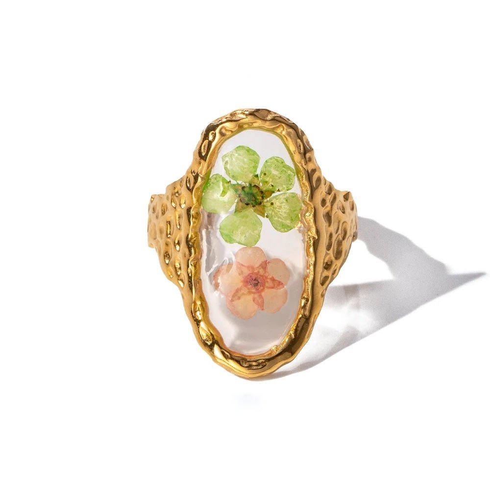 Lovely Blossom Adjustable Band Ring