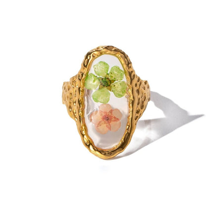 Lovely Blossom Adjustable Band Ring