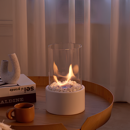 Beautiful Glass Oil Lamp Fireplace Heater