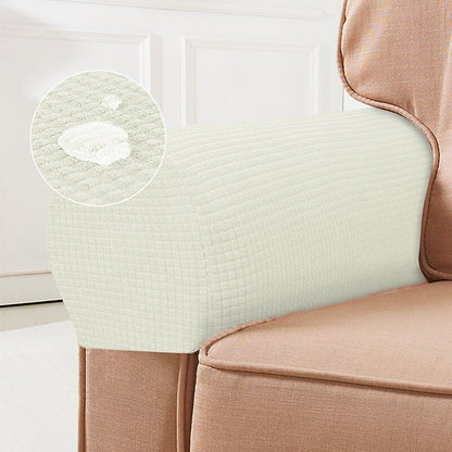 Elastic Armchair Armrest Protectors, Set of 2, Red