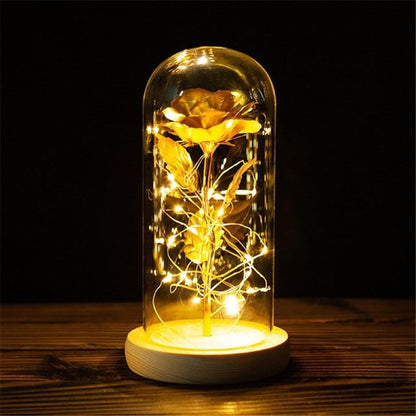 Beautiful Love LED Rose in Glass vase