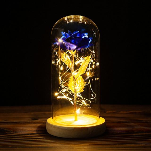 Beautiful Love LED Rose in Glass vase