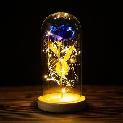 Beautiful Love LED Rose in Glass vase