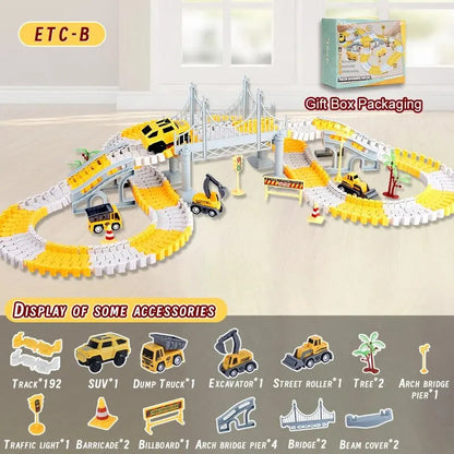 Fast Car Racing Track Toy Set