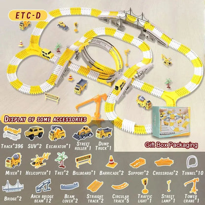 Fast Car Racing Track Toy Set