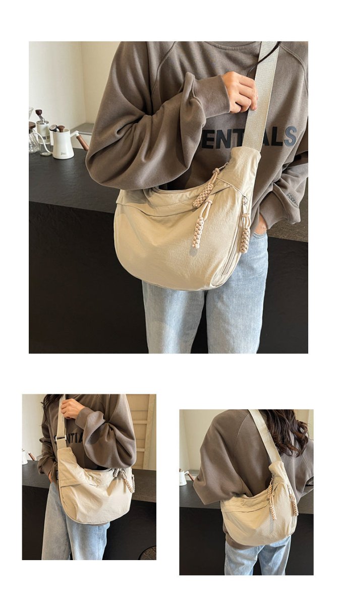 Practical Nylon Tote Bag with Organized Compartments