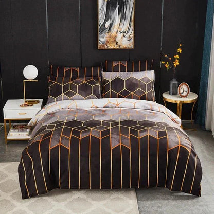 Cozy Patterned Bedding Set - Breathable and Plush
