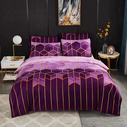 Cozy Patterned Bedding Set - Breathable and Plush