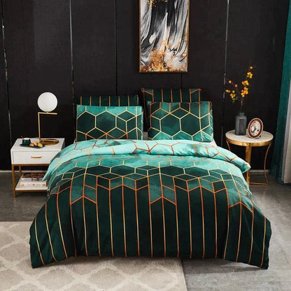 Cozy Patterned Bedding Set - Breathable and Plush