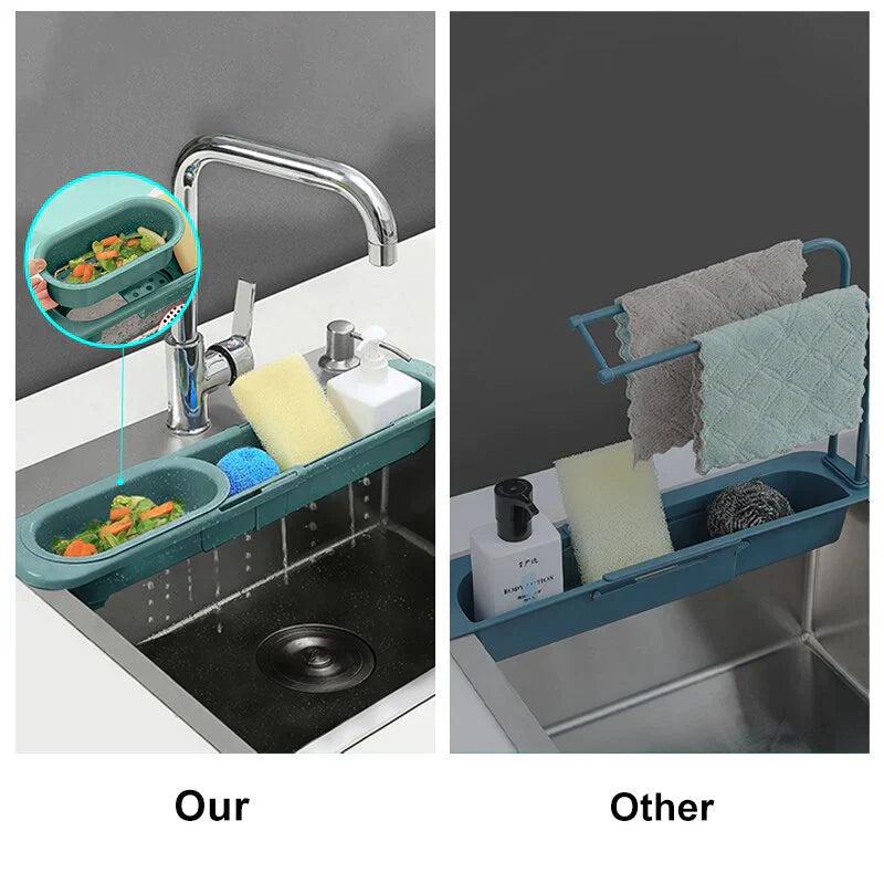 Compact Kitchen Sink Storage Organizer
