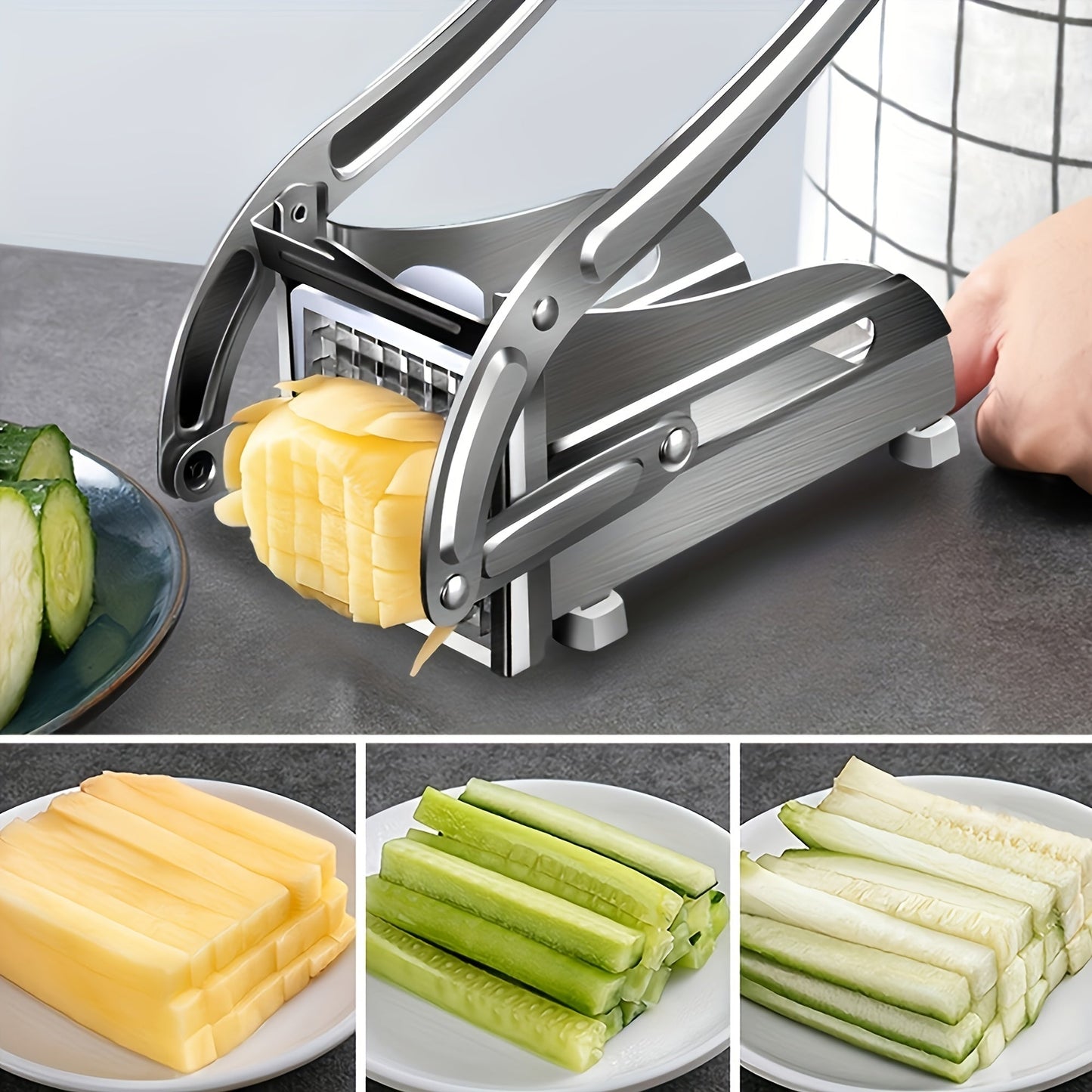 Easy Use Stainless Steel Veggie Cutter - Luxicro