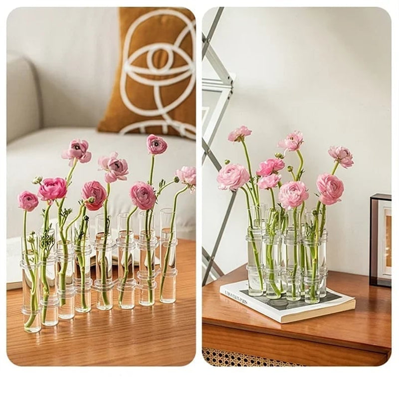 Beautiful Clear Flower Vase Set