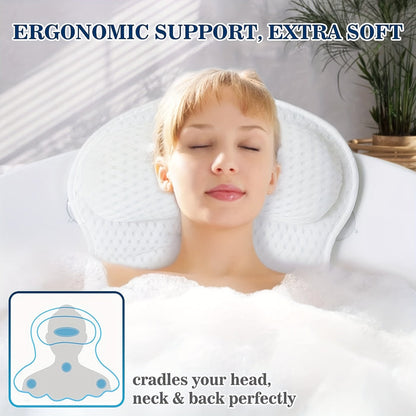 Soft Spa Bath Pillow with Neck Support