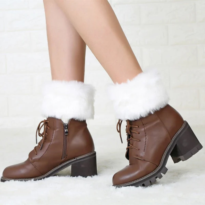 Cozy FurryLegs - Soft and Stylish Winter Leg Warmers