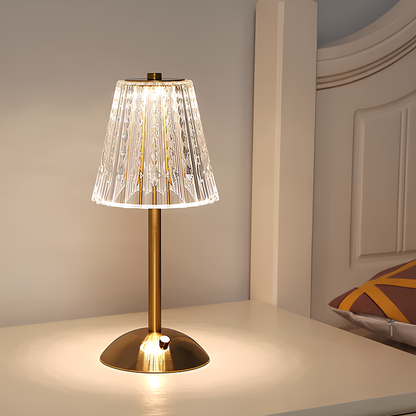 Elegant Clear Office Table Lamp