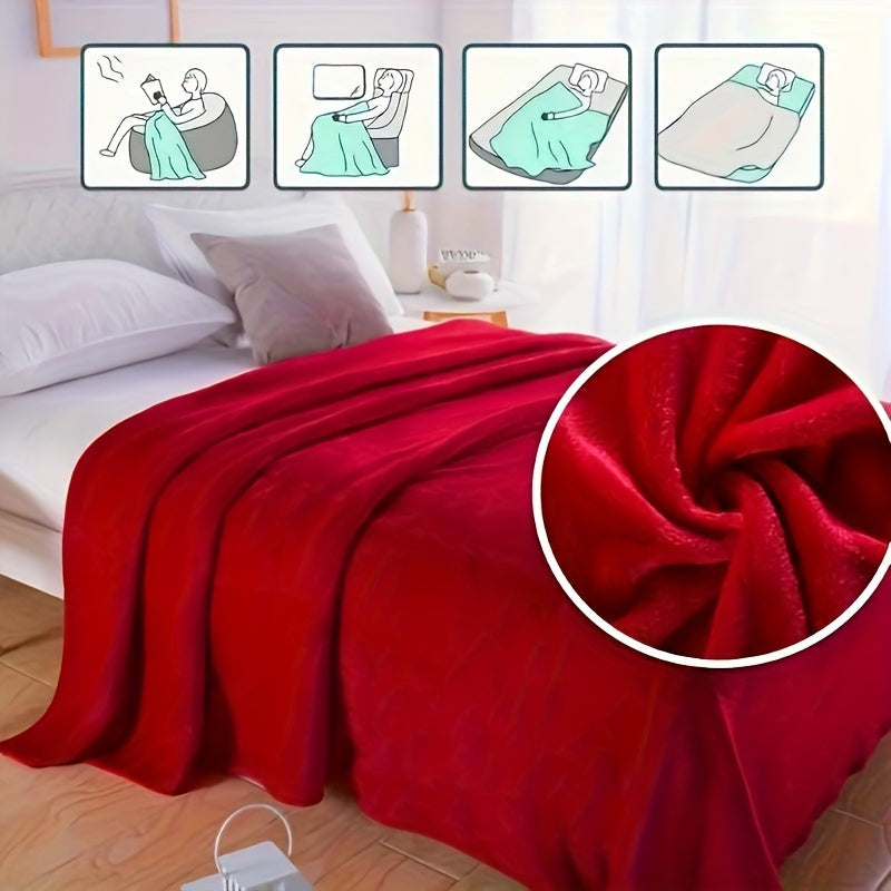 Cozy Warm Fleece Throw Blanket for Home - Luxicro