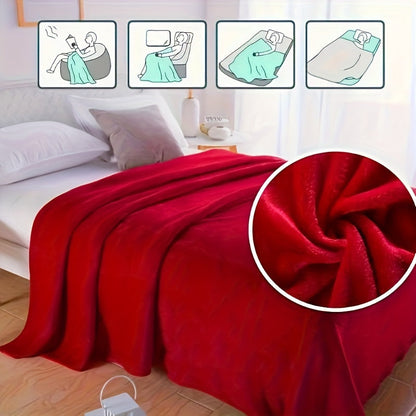 Cozy Warm Fleece Throw Blanket for Home