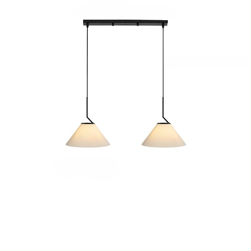 Creamy Fabric Shade Pendant Light