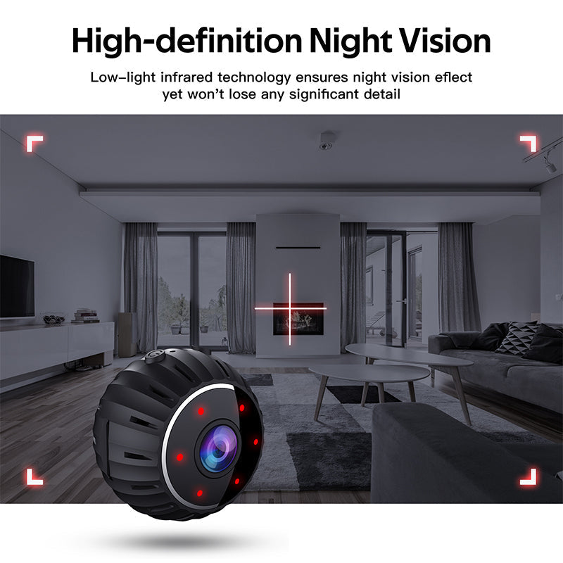 Compact Wireless Motion Night Vision Security Camera