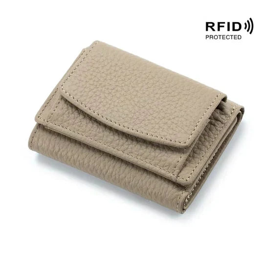Slim Genuine Leather RFID Wallet Case