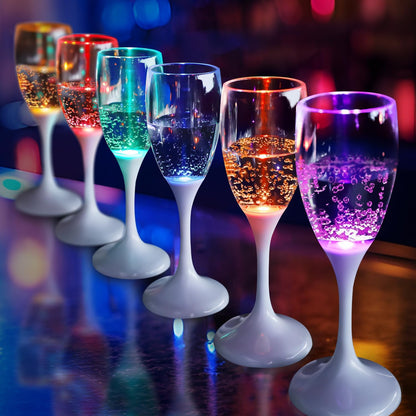 Vibrant LED Glow Wine Glasses