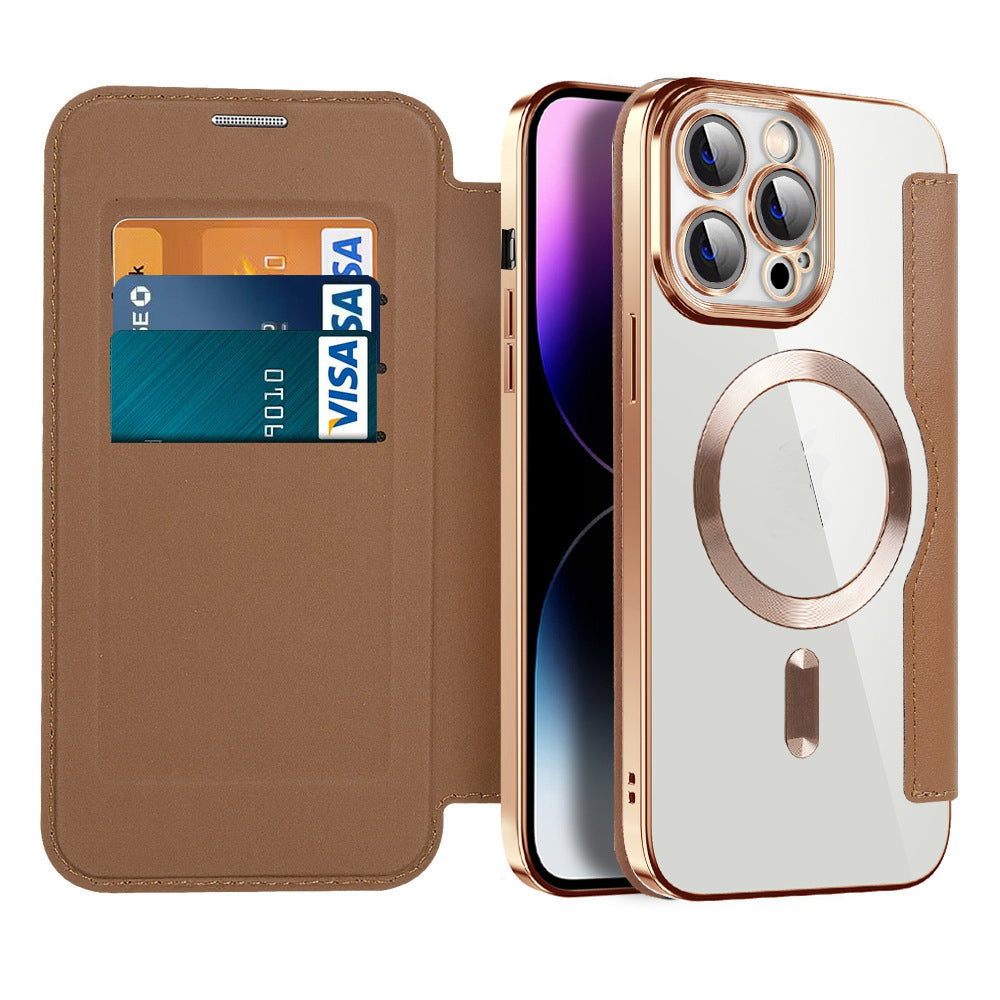 Durable Phone Flip Case with Secure Magnetic Shut