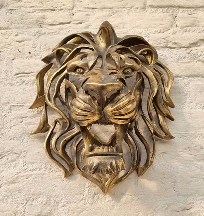 Big Lion Head Wall Decor Sculpture