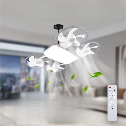 Efficient Cool White Ceiling Fan Light - Luxicro