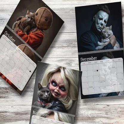 Cute Cat Monthly Wall Planner