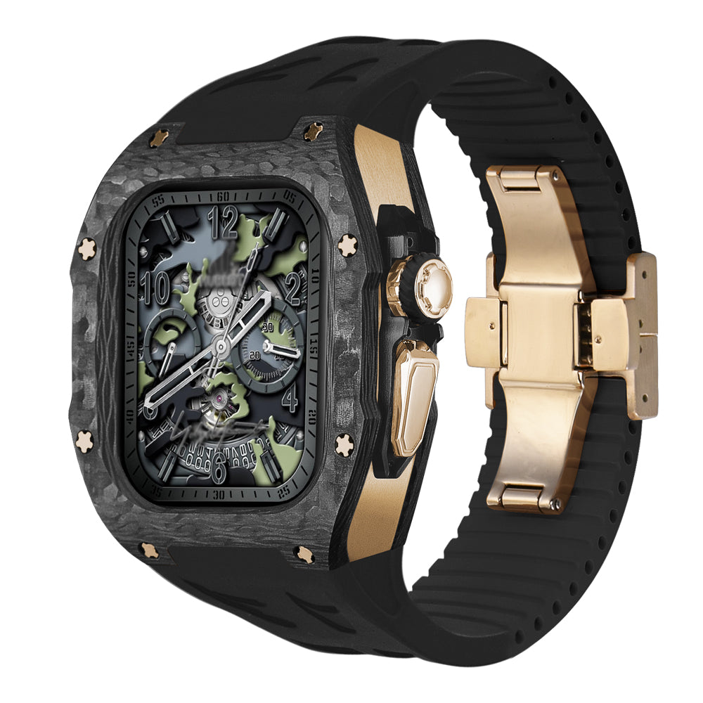 Durable Carbon Fiber Apple Watch Ultra Case Kit