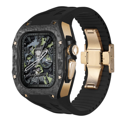 Durable Carbon Fiber Apple Watch Ultra Case Kit