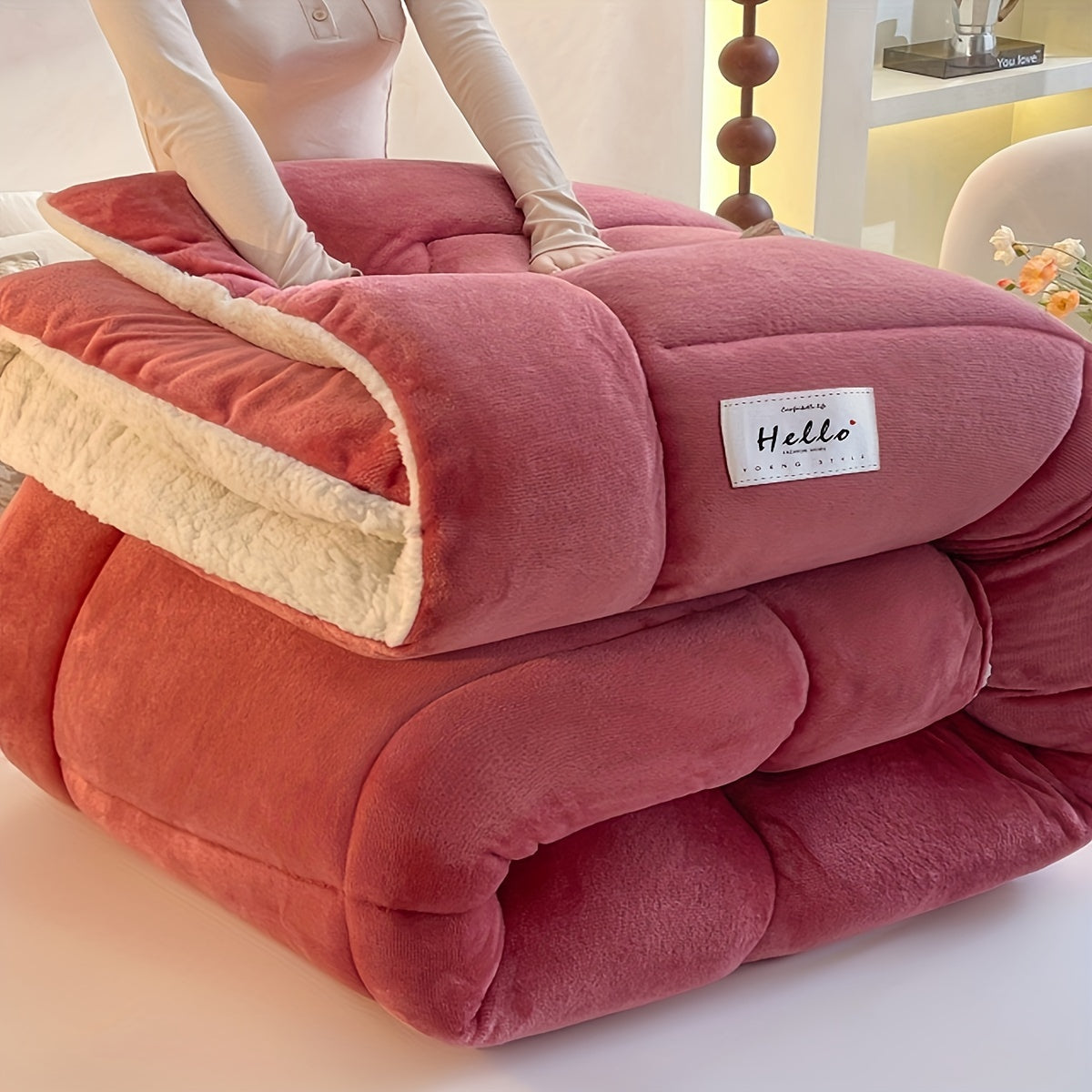 Cozy Plush Fleece Duvet Cover for Cold Winter Nights