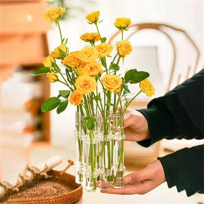 Decorative Glass Floral Vase Set