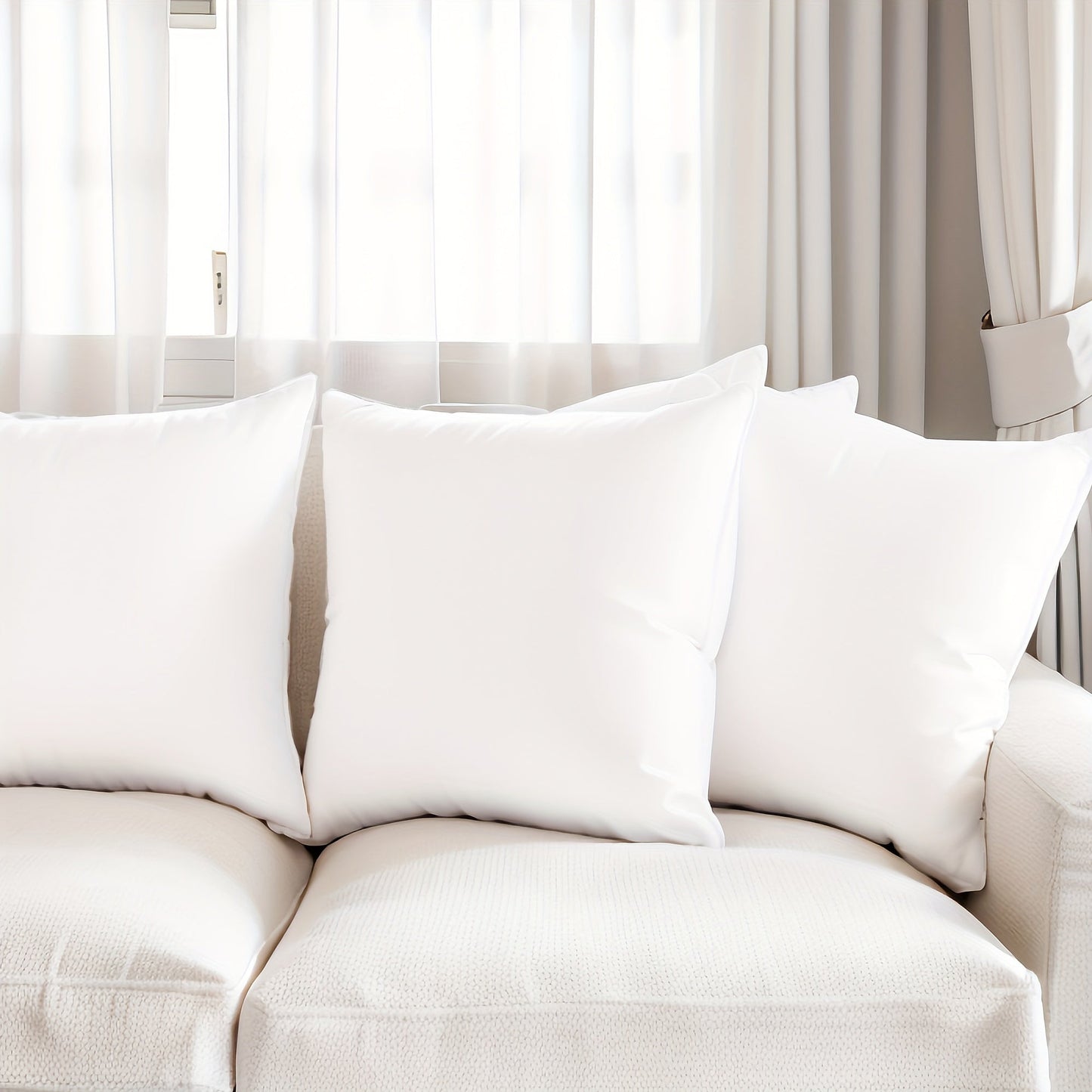 Breathable Allergy Friendly Pillow Fillers Set of 4 - Luxicro