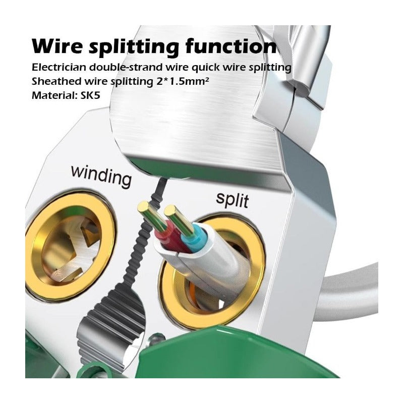 Compact Wire Stripper with Built-In Voltage Tester