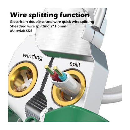 Compact Wire Stripper with Built-In Voltage Tester