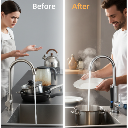 Quick Easy Hot Water Sink Faucet