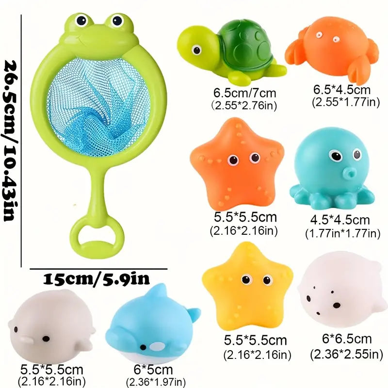Bright Bubble Bath Toy Set