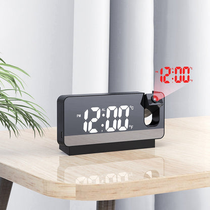 Compact LED Projector Alarm Clock