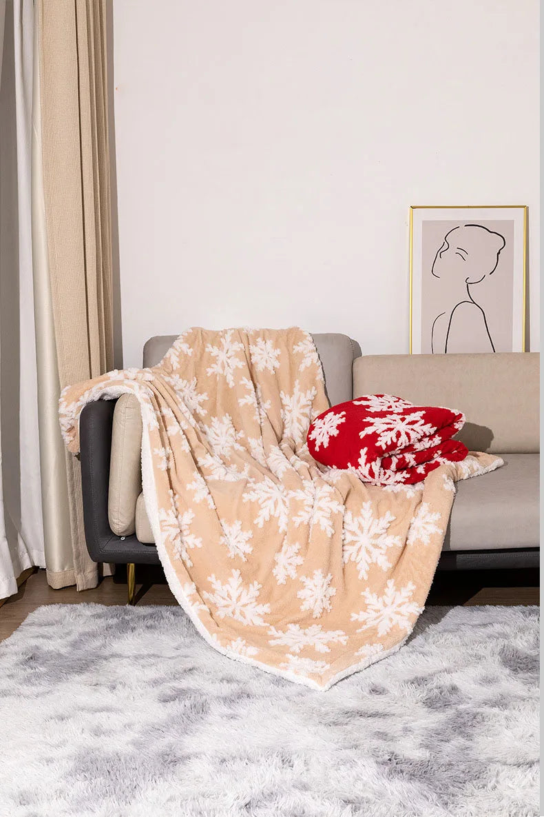 Cozy Winter Plush Blanket for Home Decor - Luxicro