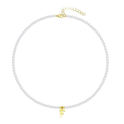 Elegant Personalized Pearl Name Necklace