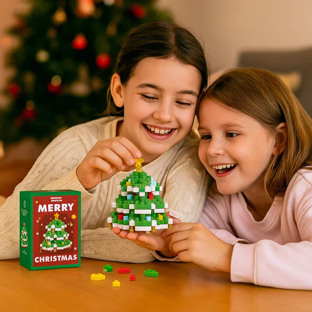 Vibrant Holiday Lego Style Figurines - Kids Playset