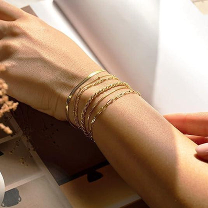 Classic 6 Piece Bangle Set Stack