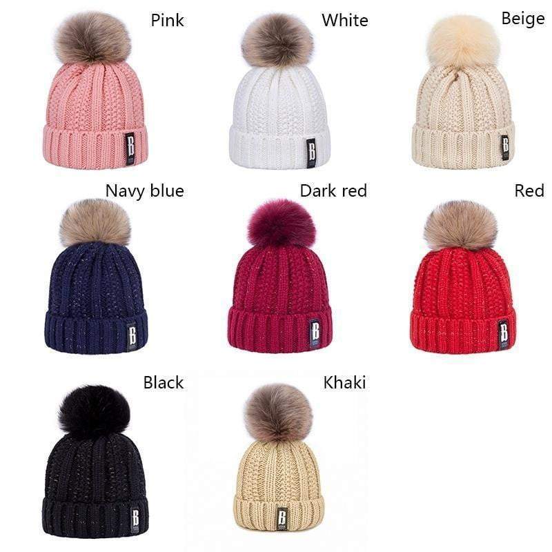 Soft Fuzzy Winter Knit Beanies