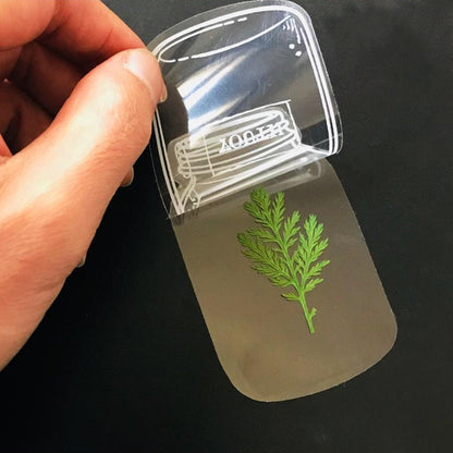 Delicate Floral Clear Page Marker