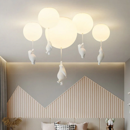 Cute Teddy Bear Hanging Lamp